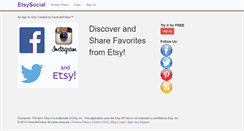 Desktop Screenshot of etsysocial.com